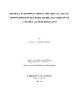 The moral reasoning of student athletes and athletic training students: describing the relationship between athletics and higher education