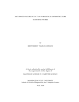 Rate-based failure detection for critical-infrastructure sensor networks