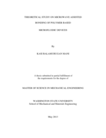 Theoretical study on microwave assisted bonding of polymer based microfluidic devices