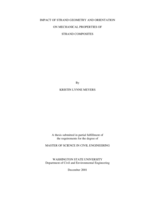Impact of strand geometry and orientation on mechanical properties of strand composites