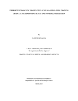 Fiberoptic endoscopic examination of swallowing (FEES) training graduate students using human and nonhuman simulation