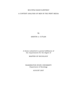 Multiple masculinities?: a content analysis of men in the print media