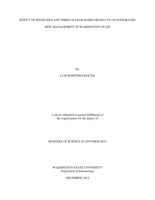 Effect of pesticides and three sulfur-based products on integrated mite management in Washington State