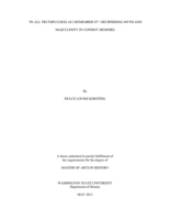 "In all truthfulness as I remember it": deciphering myth and masculinity in cowboy memoirs