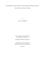 Geochemistry of Inkpot Spring, Sulphur Creek-Sevenmile Hole area, Yellowstone caldera, Wyoming