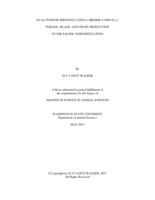 Dual-purpose biennial canola (Brassica napus L.): forage, silage, and grain production in the Pacific Northwest (PNW)