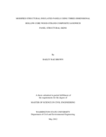 Modified structural insulated panels using three-dimensional hollow-core wood-strand composite sandwich panel structural skins