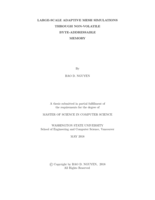 Large-scale adaptive mesh simulations through non-volatile byte-addressable memory