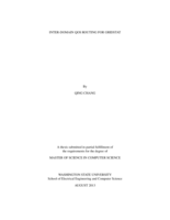 Inter-domain QOS routing for gridstat