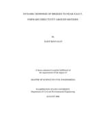 Dynamic response of bridges to near-fault, forward directivity ground motions