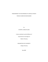 Transforming the pain experience of surgical patients through shared decision-making