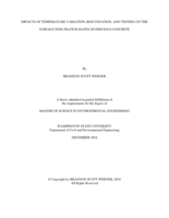 Impacts of temperature variation, rejuvenation, and testing on the surface infiltration rates of pervious concrete