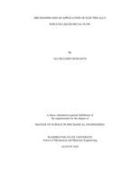 Mechanism and an application of electrically induced liquid metal flow