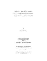 Choice of a traceability strategy for U.S. seafood market enhancement: traceability as a signal of quality