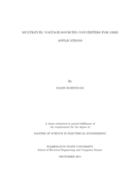 Multilevel Voltage-Sourced Converters for Grid Applications