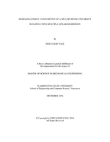 Modeling energy consumption of a multipurpose university building using multiple linear regression