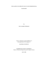 Visualizing incomplete data in multidimensional databases