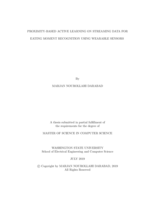 Proximity-based active learning on streaming data for eating moment recognition using wearable sensors