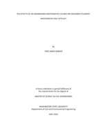 The effects of an engineering-mathematics course on freshmen students' mathematics self-efficacy