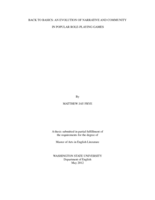 Back to basics, an evolution of narrative and community in popular role-playing games