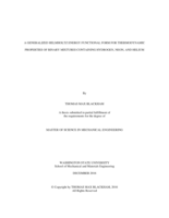 A Generalized Helmholtz Energy Functional Form for Thermodynamic Properties of Binary Mixtures Containing Hydrogen, Neon, and Helium