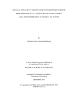 Prenatal exposure to selective serotonin reuptake inhibitor medication and fetal cerebral blood flow dynamics: links with temperament in the first six months
