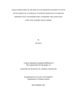 Characterization of the host innate response window to study involvement of autophagy in genetic resistance to porcine reproductive and respiratory syndrome virus infection using the nursery piglet model
