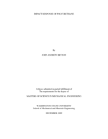 Impact response of polyurethane