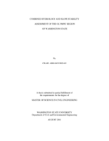 Combined hydrology and slope stability assessment of the Olympic region of Washington State