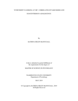 "Everybody's looking at me": correlates of narcissism and egocentrism in adolescence