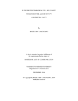 Is the protest paradigm still relevant?: Nuisance in the age of occupy and the tea party