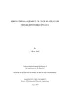 Strength enhancements of CU/CR multilayers thin film with precipitates