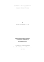 Clustering based localization for wireless sensor networks