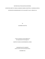 Restoration action and species response: oviposition habits of Plebijus icarioides fenderi (Lepidoptera: Lycaenidae) across a restoration chronosequence in the Willamette Valley, Oregon, USA
