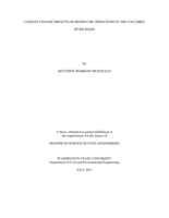 Climate change impacts on reservoir operations in the Columbia River Basin