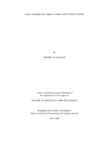 Gain: distributed array computation with python