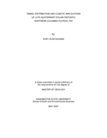 Timing, distribution and climatic implications of late quaternary eolian deposits: northern Columbia Plateau, WA