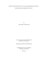 Effects of host resistance and Anaplamsa marginale infection on Dermacentor andersoni fecundity