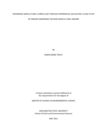 Expanding agricultural curriculum through experiential education: A case study of indoor gardening for non-agricultural majors