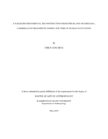 A paleoenvironmental reconstruction from the Island of Grenada, Caribbean environments during the time of human occupation