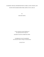 Examining the relationship between satirical news viewing and online news-sharing behaviors among young adults