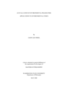 An evaluation of environmental pragmatism: applications to environmental ethics