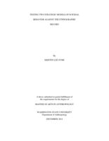 Testing two strategic models of suicidal behavior against the ethnographic record