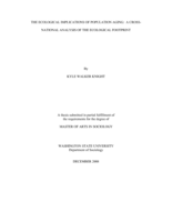 The ecological implications of population aging: a cross-national analysis of the ecological footprint