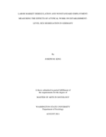 Labor market deregulation and nonstandard employment: Measuring the effects of atypical work on establishment-level sex segregation in Germany