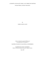 A discrete, stochastic model and correction method for bacterial source tracking
