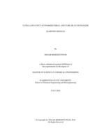 Ultra low-cost vacuformed shell and tube heat exchanger learning module