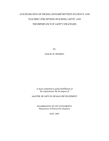 An exploration of the relationship between students' and teachers' perceptions of school safety and the importance of safety strategies