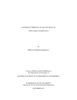 Patterns of mercury in aquatic biota in Twin Lakes, Washington