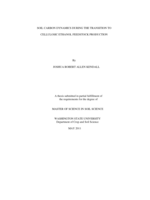 Soil carbon dynamics during the transition to cellulosic ethanol feedstock production